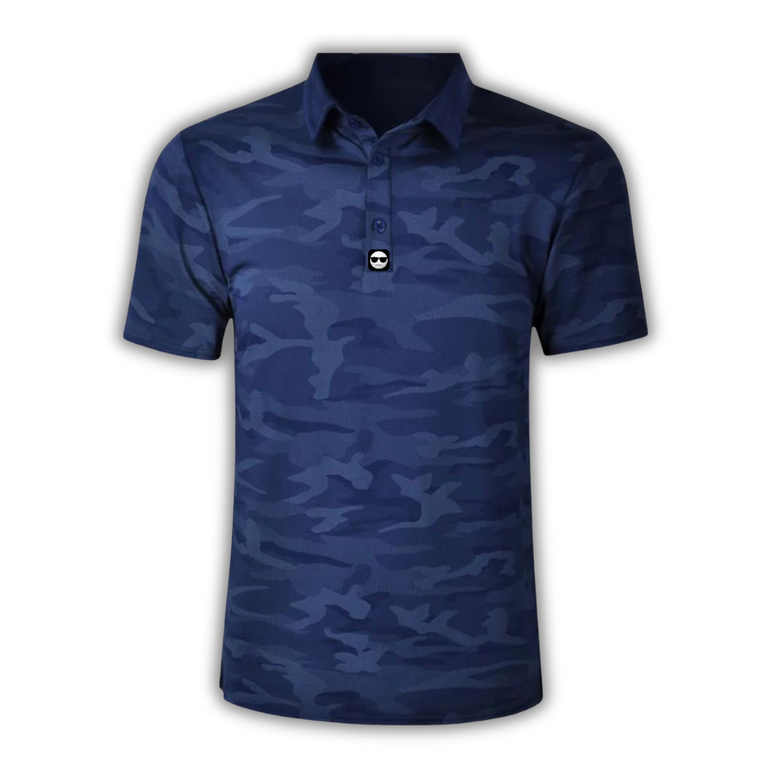 Navy Camo - Performance Polo