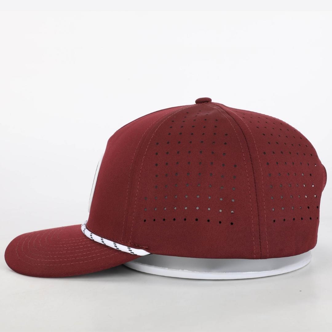 Classic Maroon Cap | Rope Patch Hat | BAD GOLF BRAND