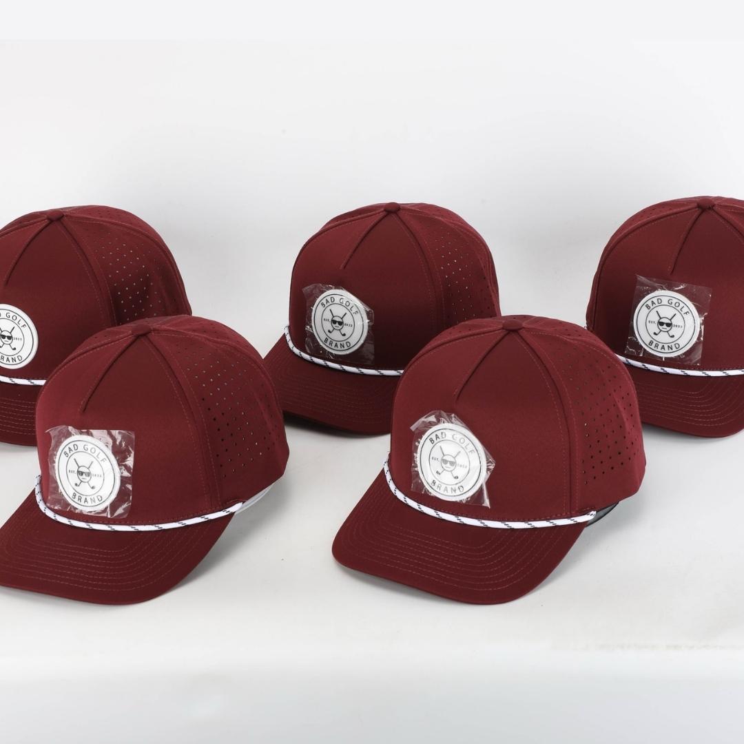 Classic Maroon Cap | Rope Patch Hat | BAD GOLF BRAND