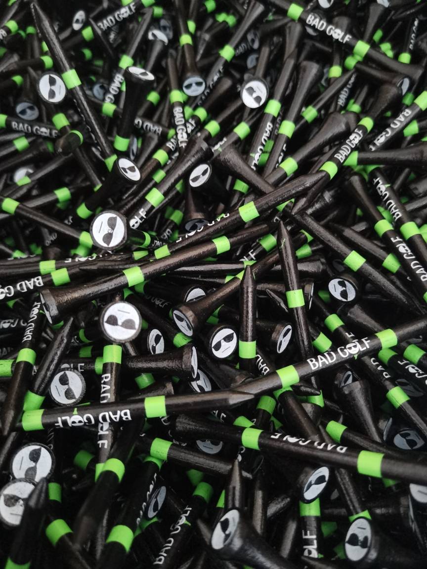 Bamboo Golf Tees | Wooden Golf Tees | BAD GOLF BRAND