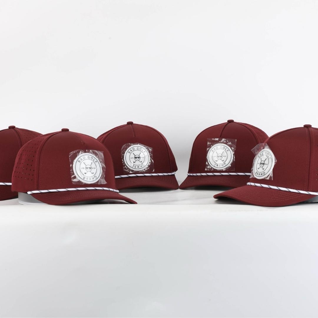 Classic Maroon Cap | Rope Patch Hat | BAD GOLF BRAND