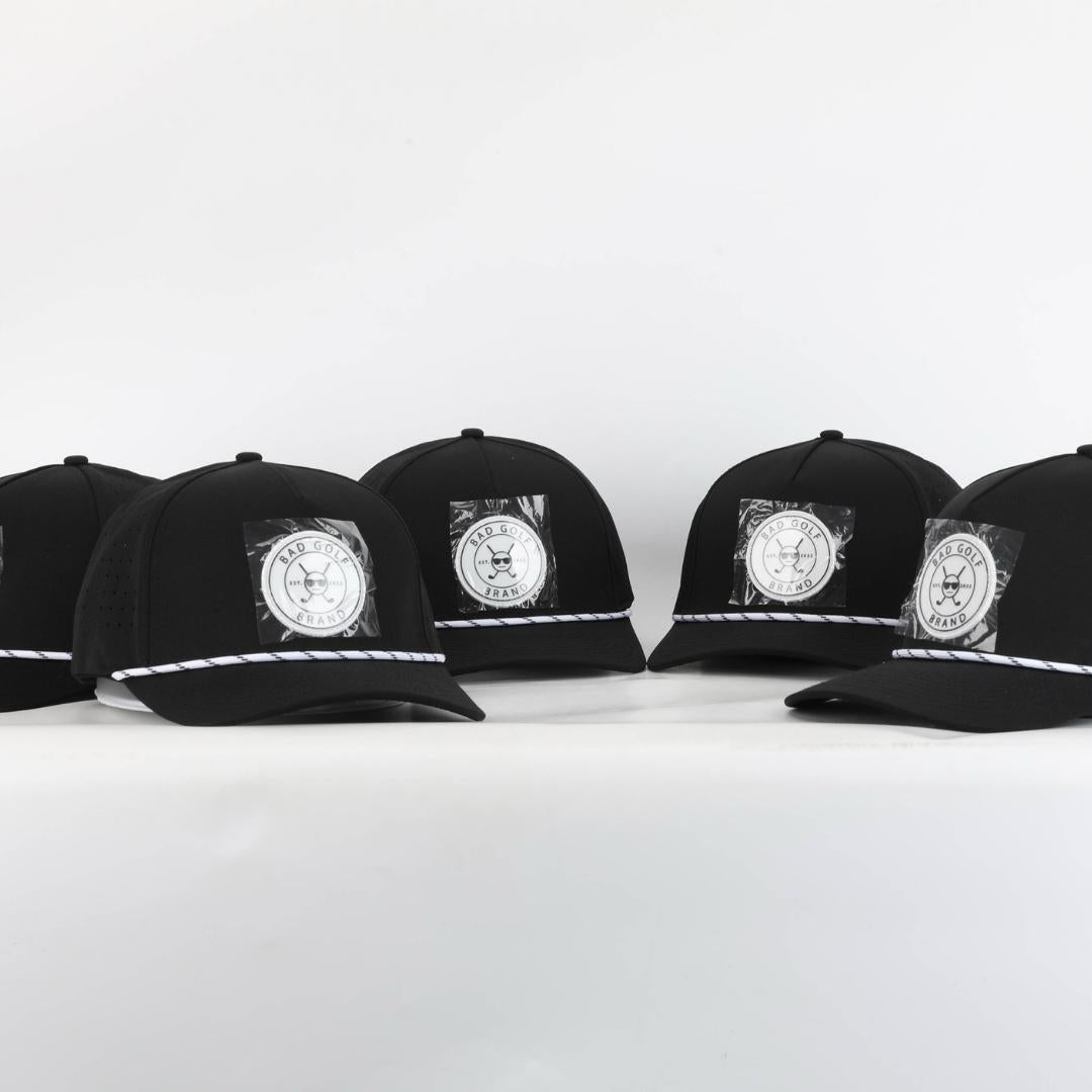 Black Baseball Cap | Classic Black Hat | BAD GOLF BRAND