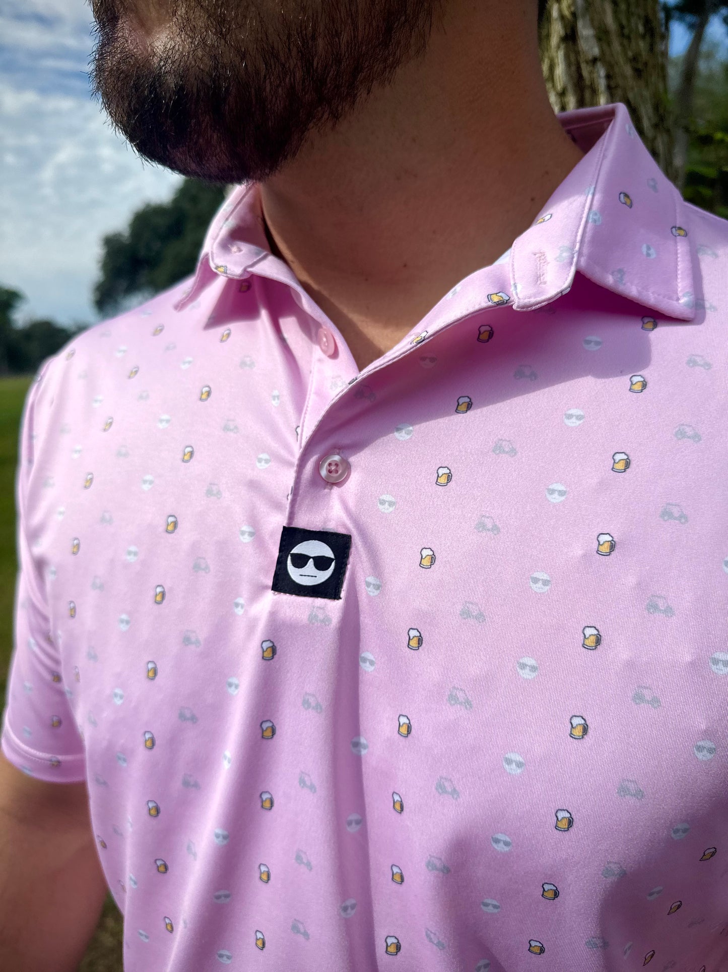Pink Brew - Athletic Fit Polo