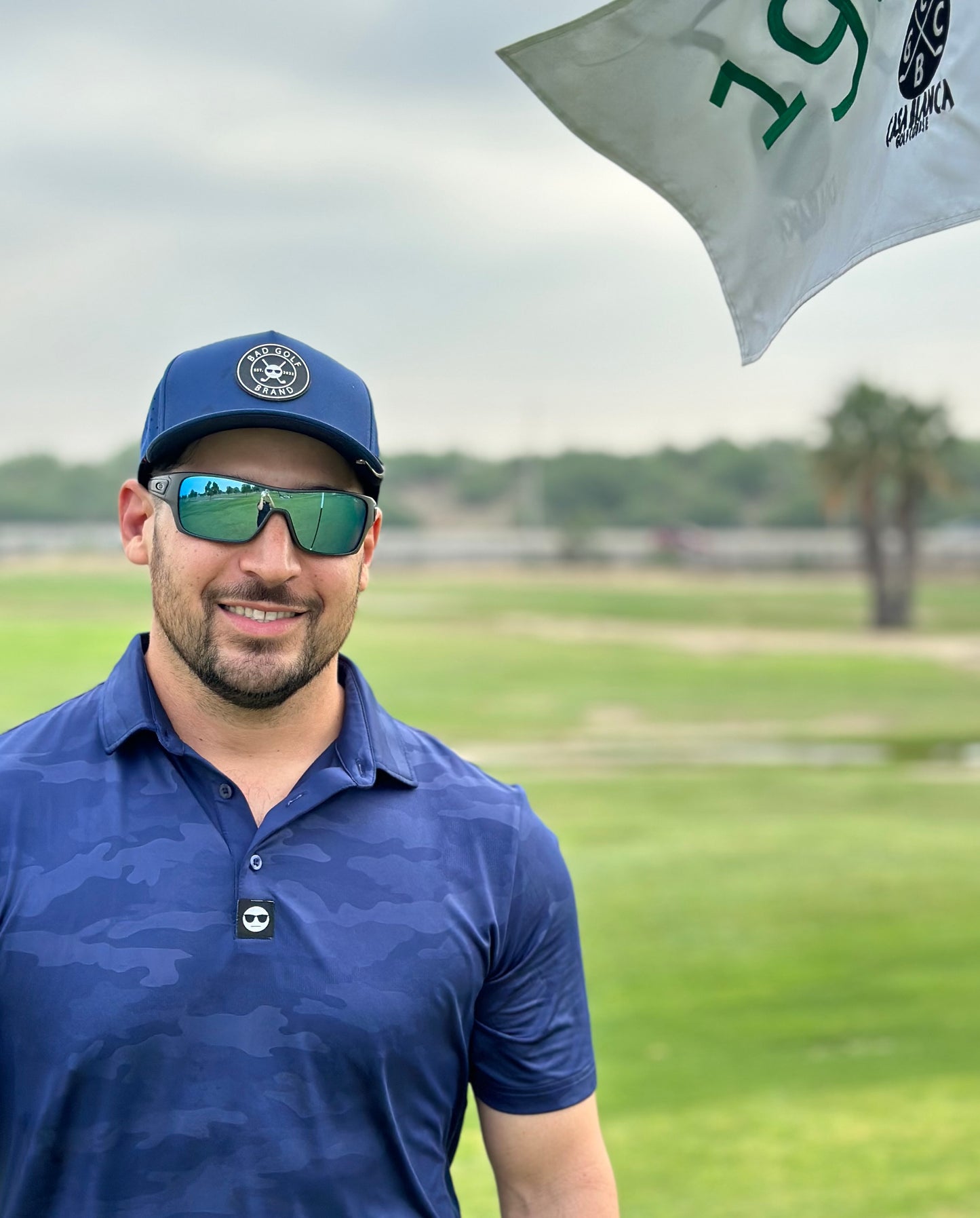 Navy Camo - Athletic Fit Polo