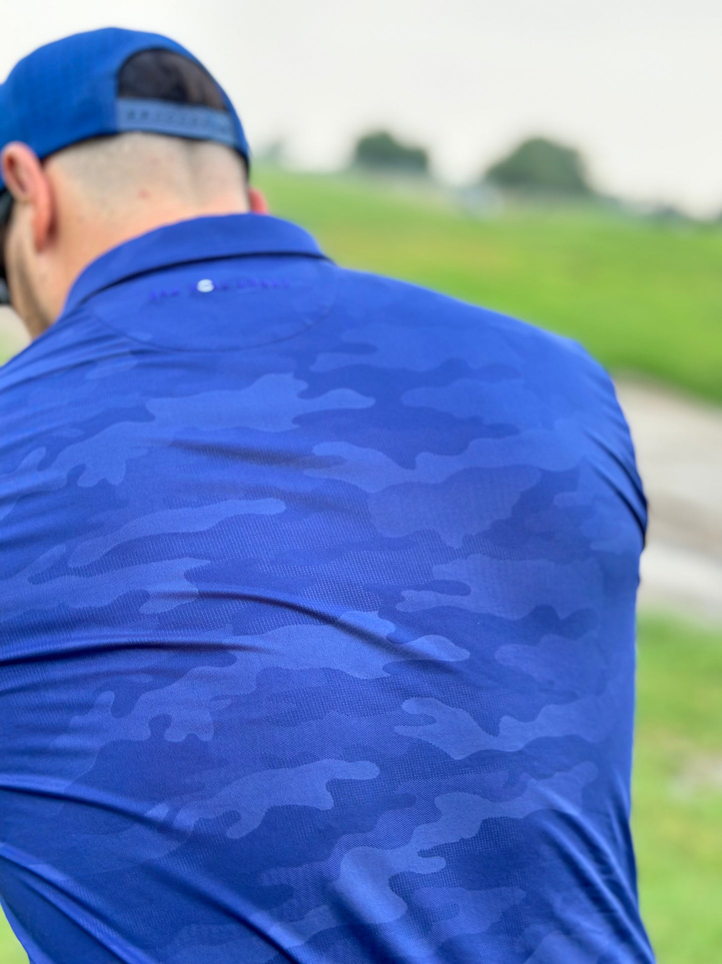 Navy Camo - Athletic Fit Polo