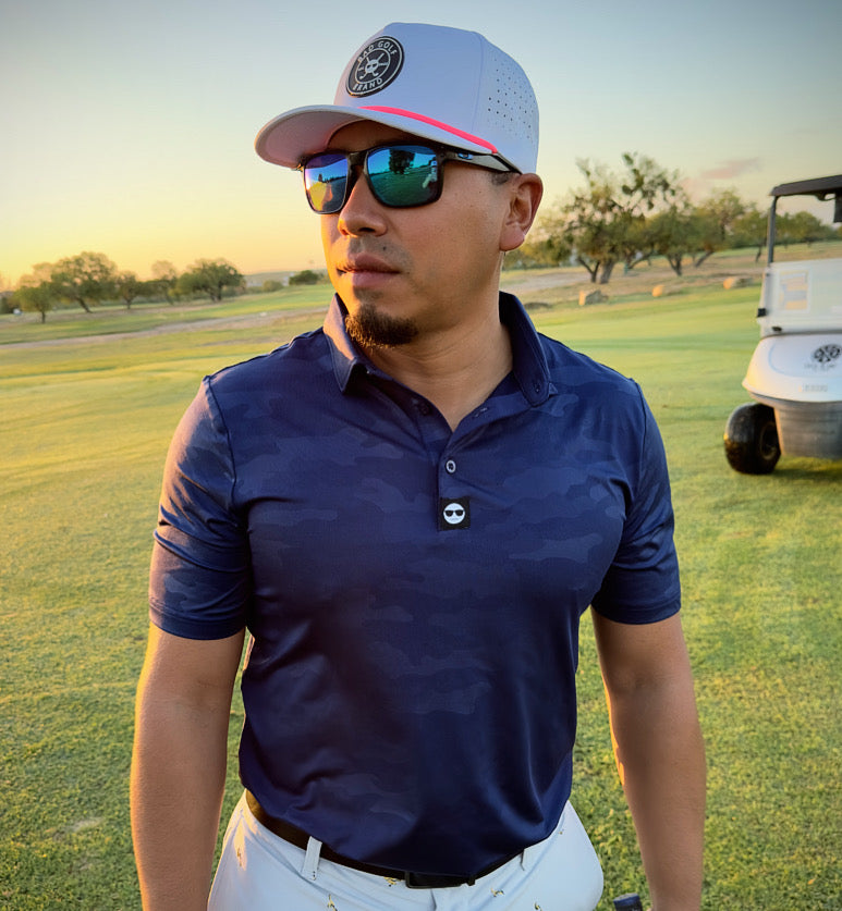 Navy Camo Polo | Camo Printed Polo