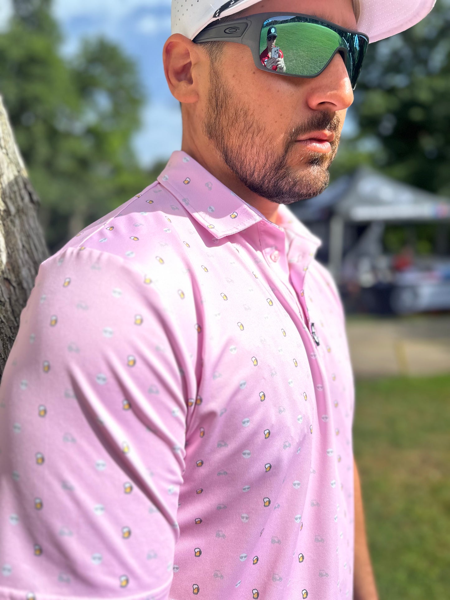 Pink Brew - Athletic Fit Polo
