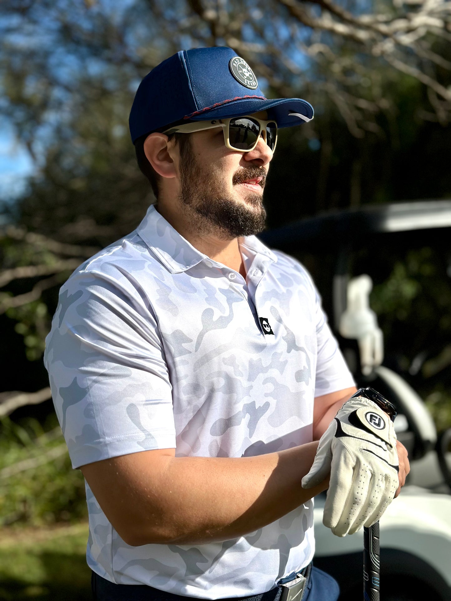 Blue Glacier Polo | Mercerised Pique Polo | BAD GOLF BRAND