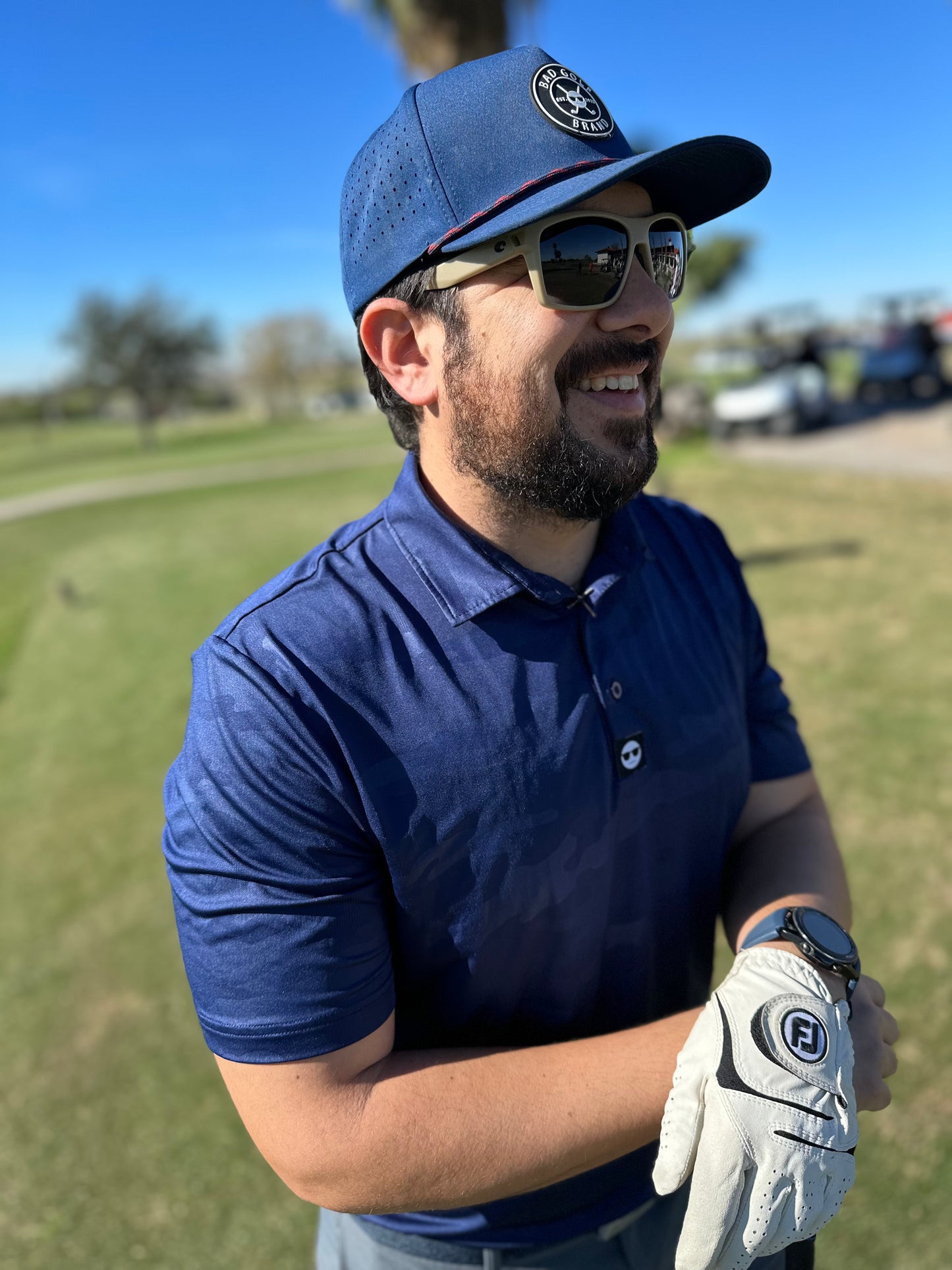 Navy Camo Polo | Camo Printed Polo