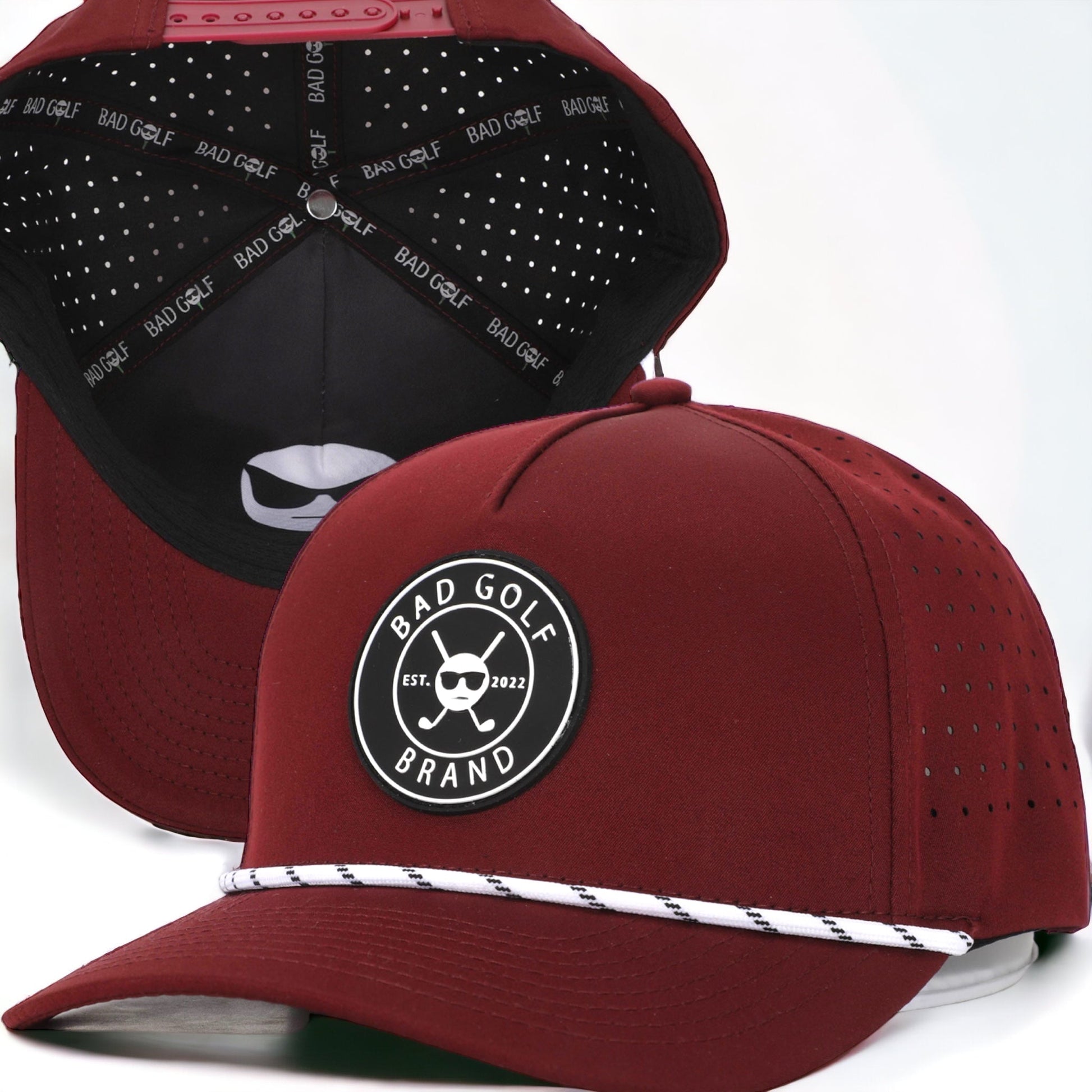 Deep Maroon Hat | Maroon Bucket Hat | BAD GOLF BRAND