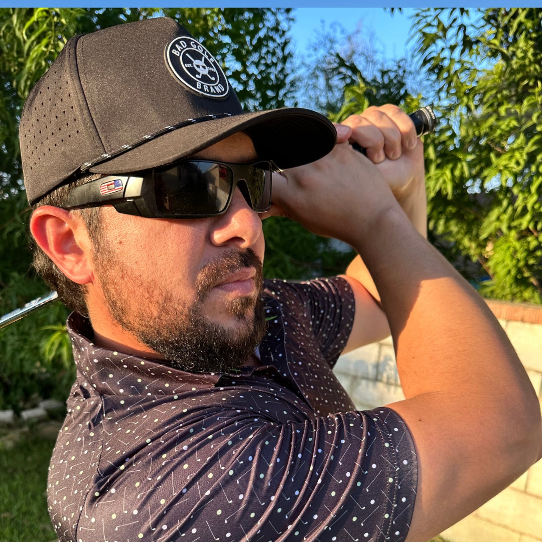 Black Out Hat | Blackout Fitted Hat | BAD GOLF BRAND