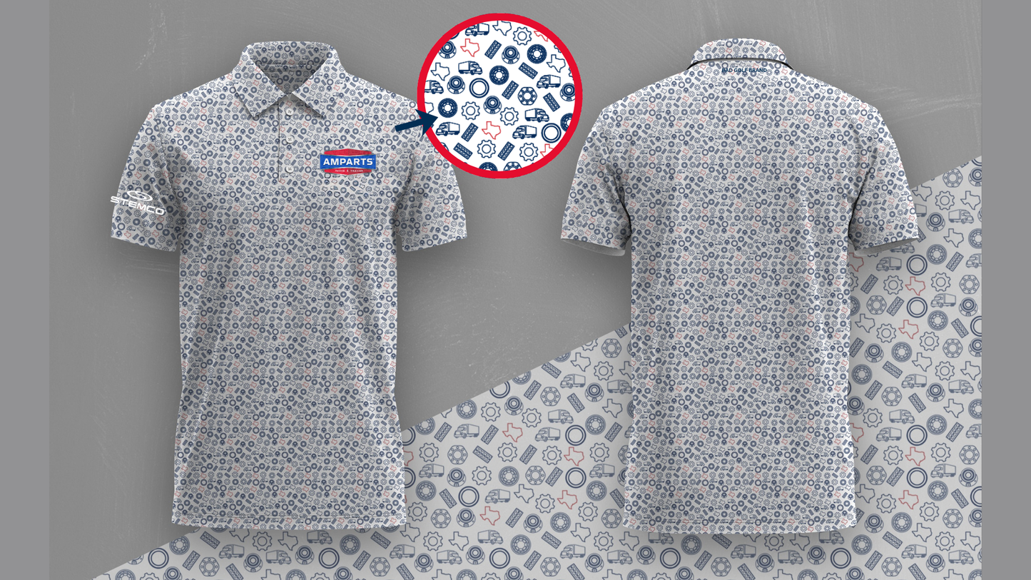 Fully Customized Polo: Stemco Themed