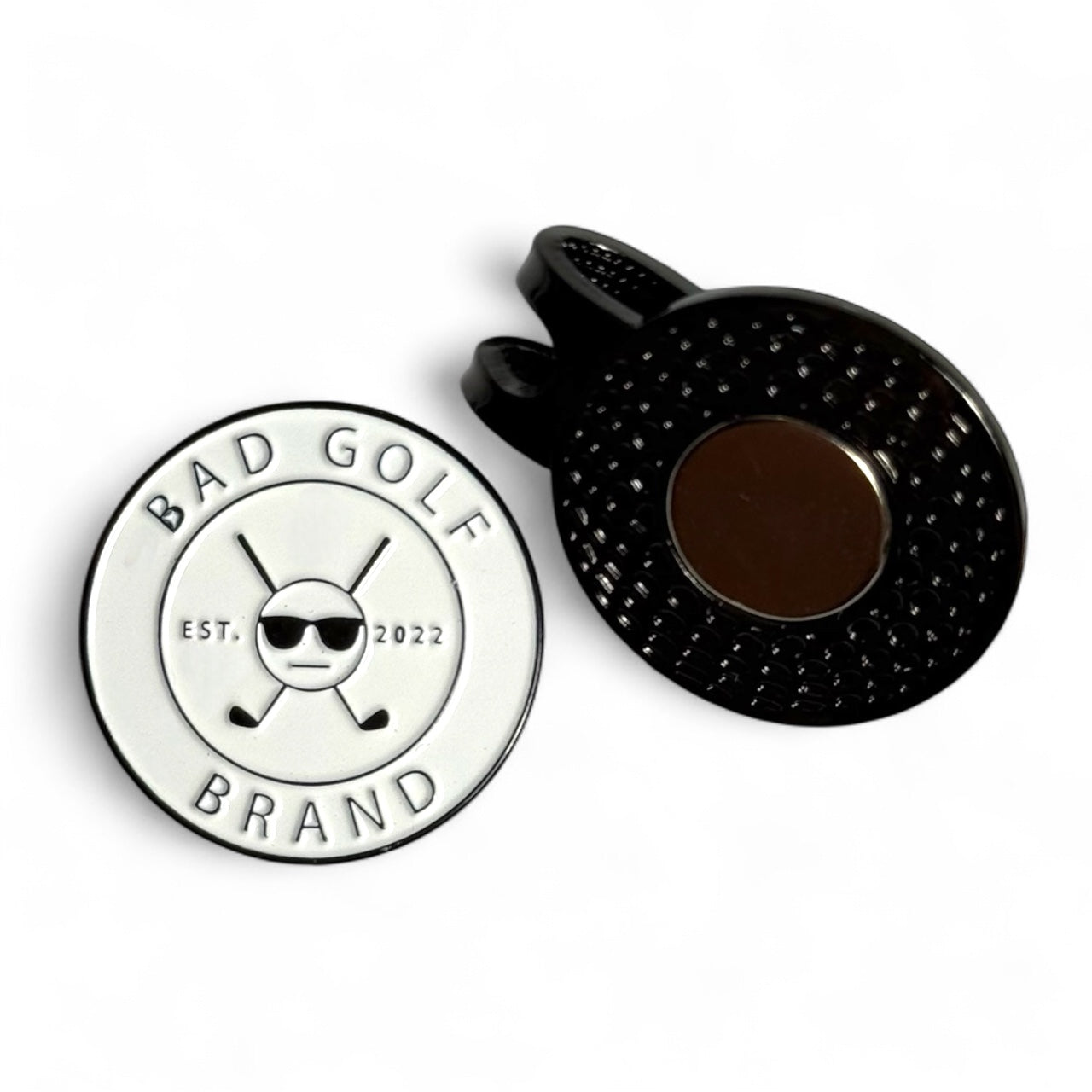 The White Classic Hat Clip Ball Marker