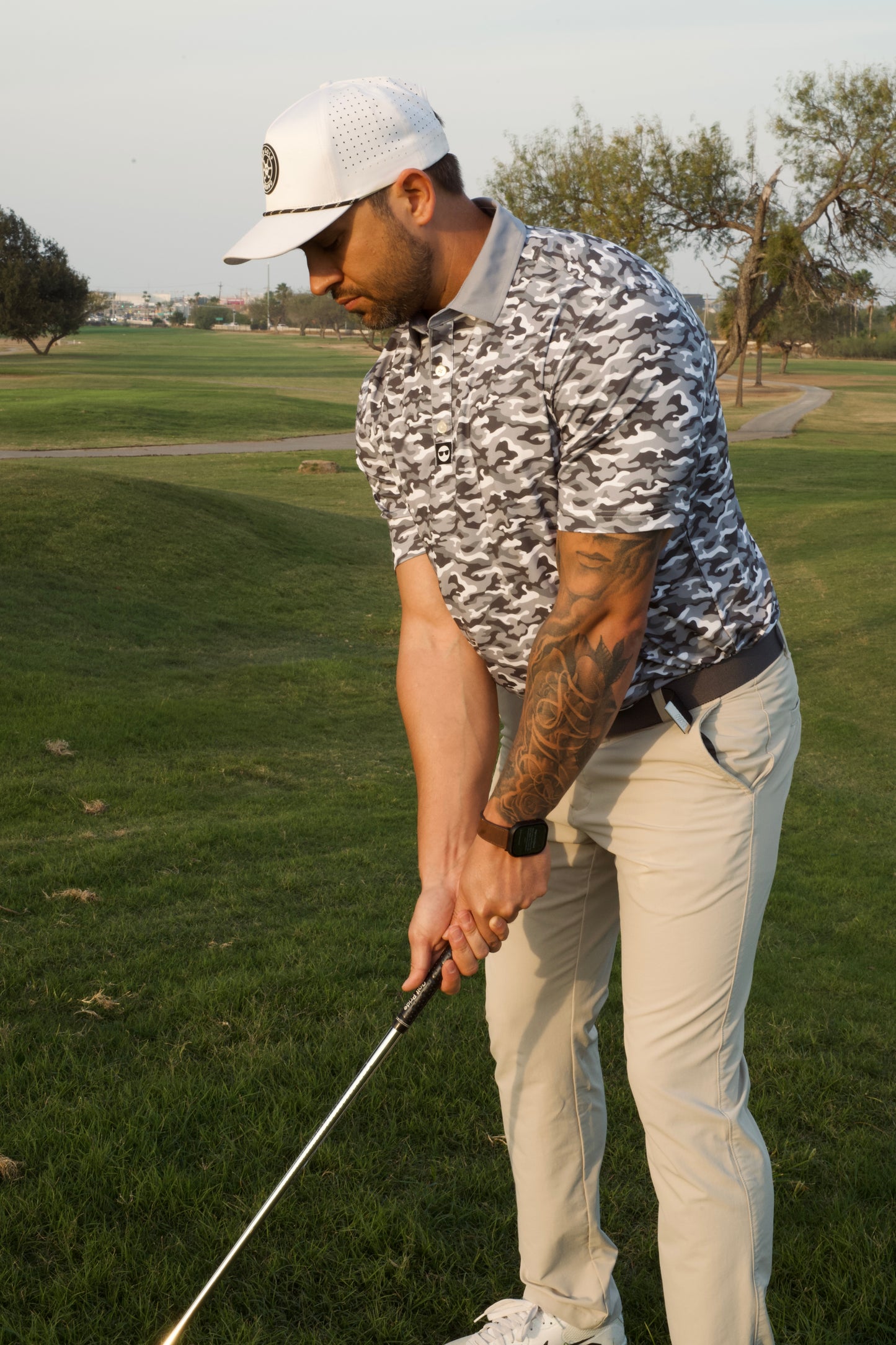Gray Camo - Classic Fit Polo