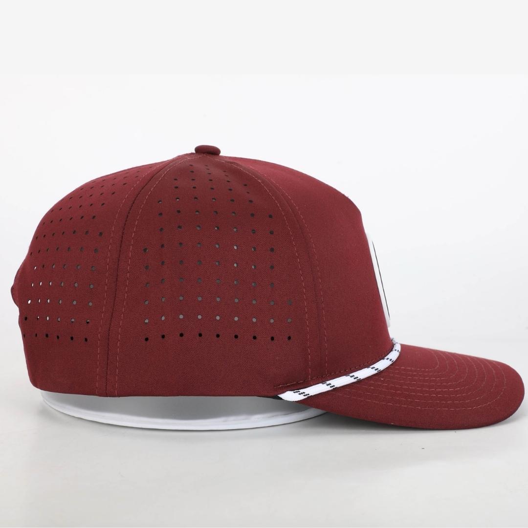 Classic Maroon Cap | Rope Patch Hat | BAD GOLF BRAND