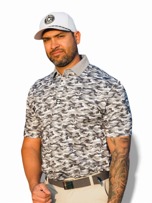 Gray Camo - Classic Fit Polo