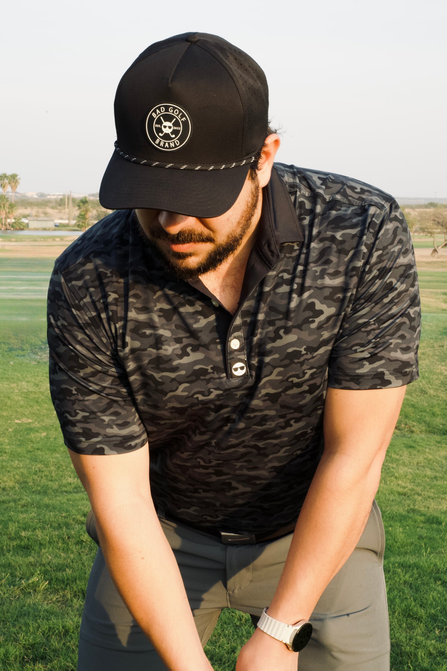 Black Camo - Classic Fit Polo