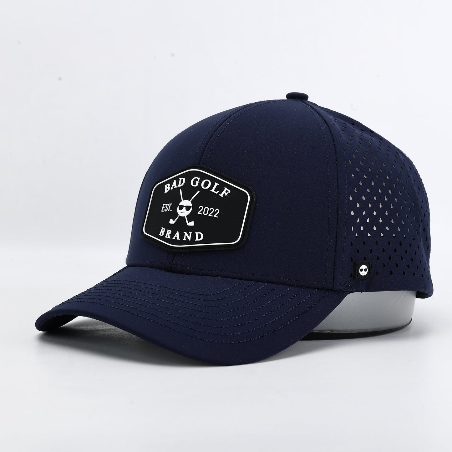 The Summit navy blue cap with Bad Golf Brand logo 