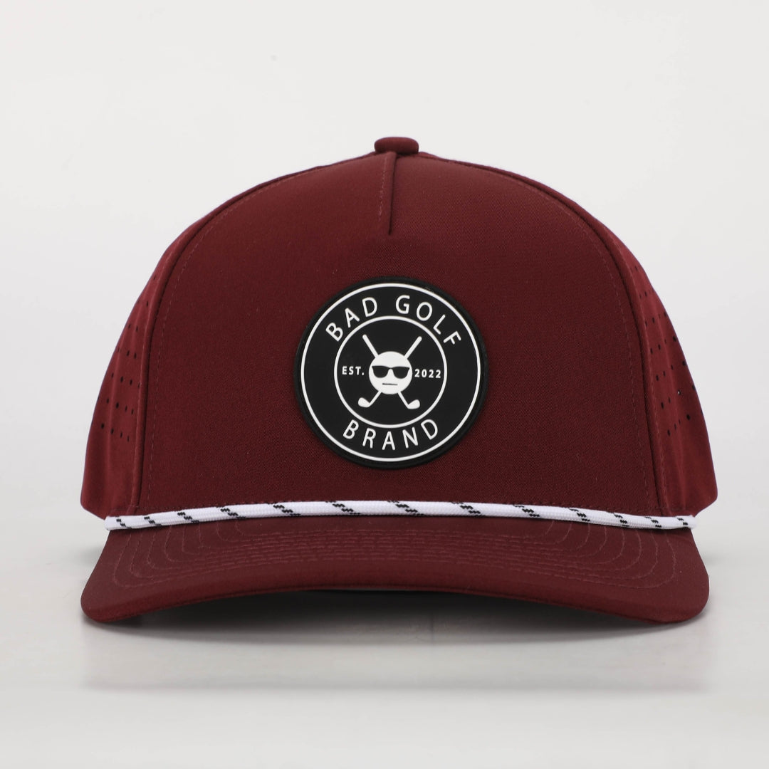 Deep Maroon Hat | Maroon Bucket Hat | BAD GOLF BRAND